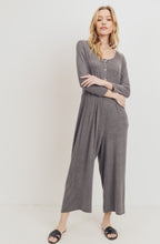 Load image into Gallery viewer, Brushed Knit Culotte Pants Jumpsuit
