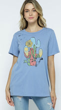 Load image into Gallery viewer, Distressed Blue Desert Graphic Tee
