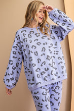 Load image into Gallery viewer, Lilac Leopard Pullover Sweat Suit
