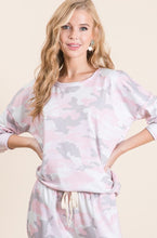 Load image into Gallery viewer, Pink &amp; Pale Grey Camo Lounge Set
