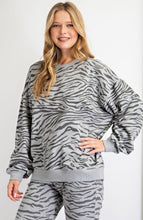 Load image into Gallery viewer, Zebra Print Terry Knit Set
